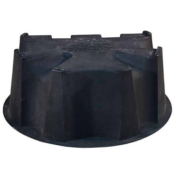 Black Rain Barrel Stand for 50 gallon Rain Barrels with Flat Back